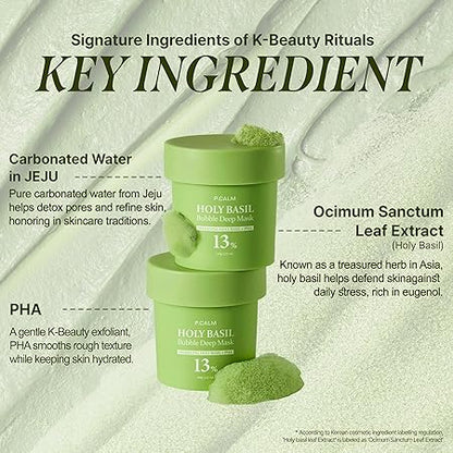 P.CALM Holy Basil Bubble Deep Mask